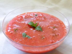 Soupe de fraise à la menthe (3)