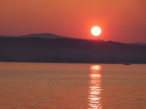 lever de soleil sur la Croatie