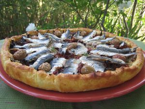 Tarte aux sardines de méditerranée