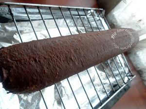 bûche chocolat noir framboise