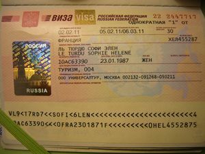104 : Visa russe de Sophie