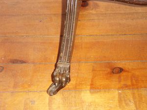 table anglaise détail