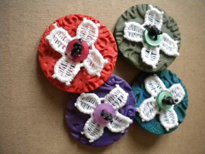 bagues fimo dentelle