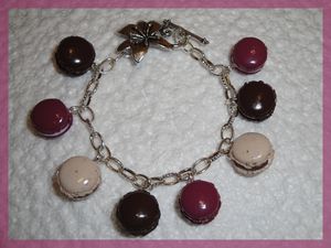 bracelet macarons pour Stéphanie