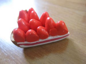 part tarte fraise fimo