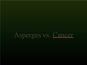 AspergesVScancer