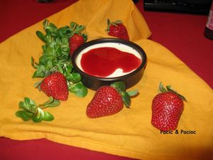panna cotta fraise