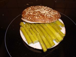 Sandwich volaille asperges