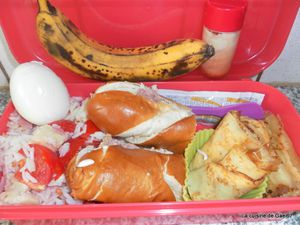 bento tupperware salade riz et crepe complet