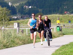 Ruggero Pertile in allenamento a Saint MoritzSt Moritz