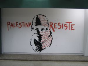 Palestina resiste. Metro de Caracas. Foto © Xurxo Martíne