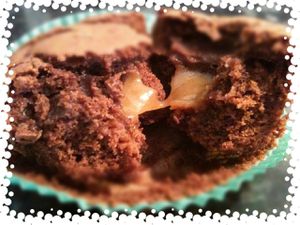 muffins chocolat caramel beurre salé