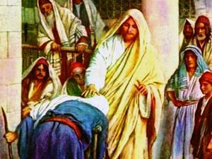 Resultado de imagen de milagro de jesus a la mujer encorvada imagenes