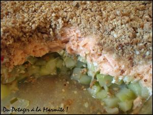 Crumble de crougette et de saumon2