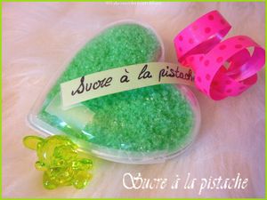 sucre pistache