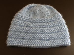 bonnet de naissance a tricoter