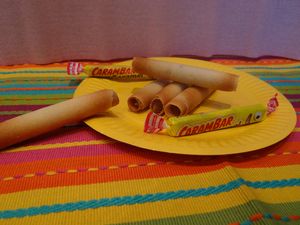 Cigarettes russes au praliné de Carambar