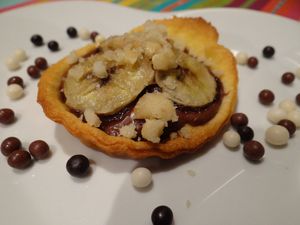 Tartelettes aux bananes et au Nutella