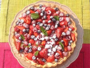 Tarte aux fruits rouges