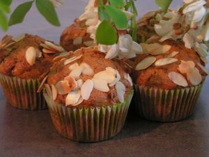 muffins aux fleurs d'acacia et amandes-lesgourmandisesdelyd