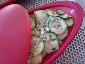 saumon ail courgette papillote