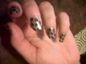 nail art leopard