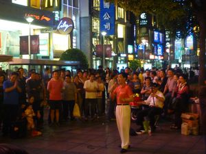 Singing in the streets of Shanghai