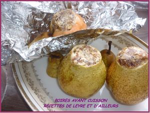 poires avant cuisson