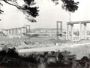 construction viaduc autoroutier