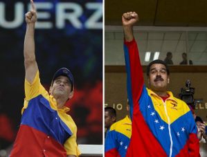 Nicolas Maduro y Henrique Capriles