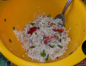 salade riz au thon
