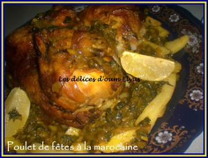 Poulet de fêtes à la marocaine