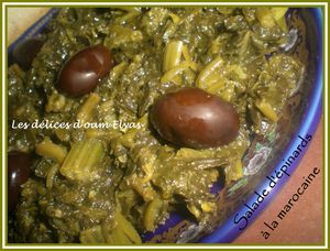 Salade d'épinards à la marocaine