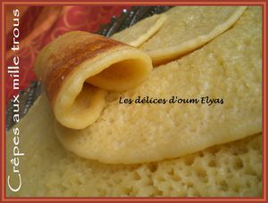 Crêpes aux milles trous ou Baghrirs