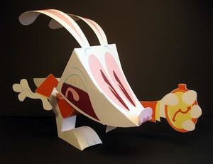 Papertoys Late! by Matt Hawkins (white rabbit) Papertoys Late! by Matt Hawkins (white rabbit)