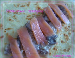 crepe saumon champignons