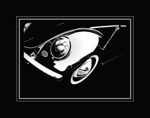 Käfer Cars-Art Volkswagen Beetle black Wolfsburg
