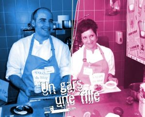 Un gars une fille Blog de vincent : CUISINEZ...PASSION, De retour au "3ème Salon du Blog Culinaire" de Soissons avec mon binôme Sandrine Baumann !!