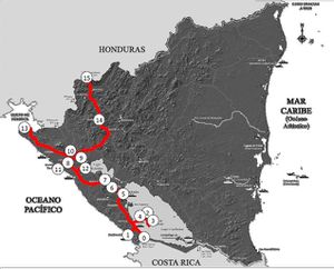 Trajet Nicaragua