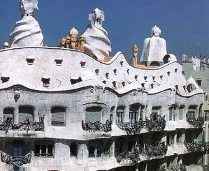 Gaudi Architecture on La Casa Mil Antoni Gaudi Liberty Chris Passion