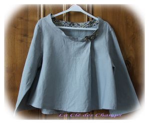 Sofia taille 8 ans lin gris