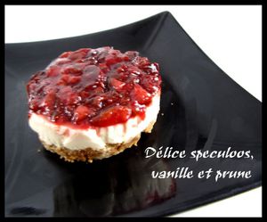 delice speculoos, vanille et prune