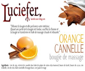 bougie orange cannelle