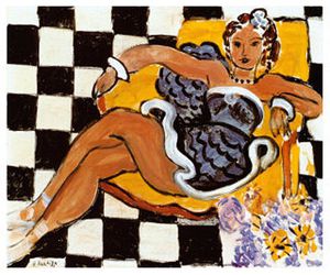 9. Matisse Danseuse Fauteuil sol en damier 1942