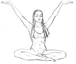 femme yoga