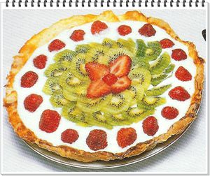 tarte fraises et kiwis