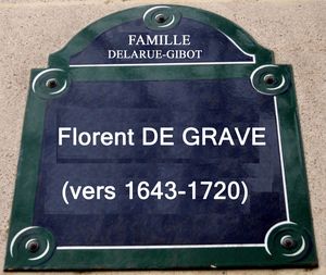 plaque 1972 de grave