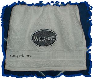 Serviette éponge embossage 003