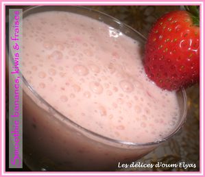 Smoothie bananes, fraises et kiwis (10)
