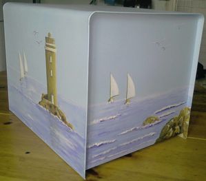 Boîte aux lettres Nanou 2 - Décoration - Boîtes aux lettres peintes - F. Claire artiste peintre à Etel en Morbihan